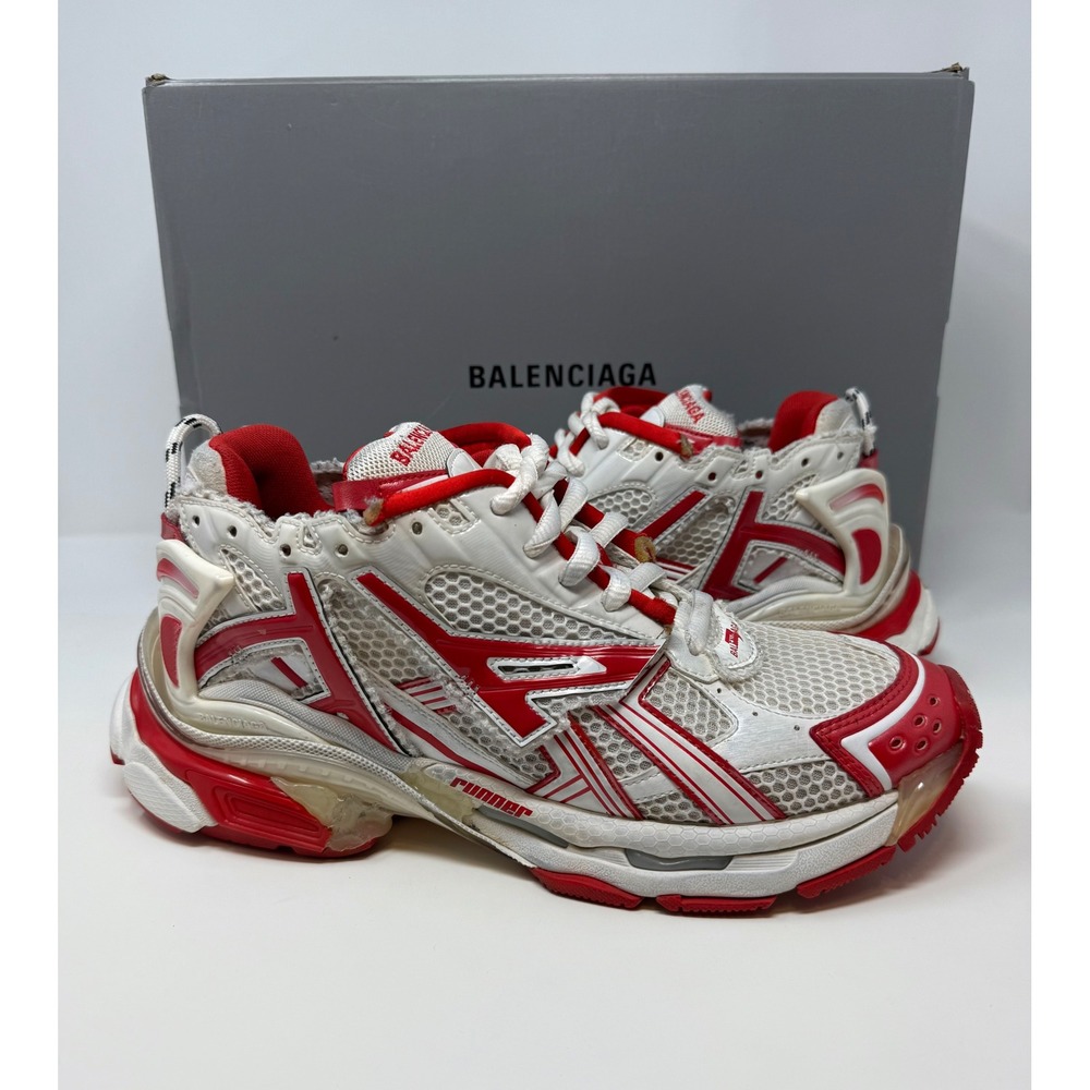 Balenciaga Runner Sneaker Red/White Size 9 US 42 EU